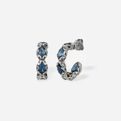 Maria e Luisa Jewels Orecchini Uomo | Orecchini A Cerchio<ORECCHINI ETERNITY A CERCHIO NAVETTE