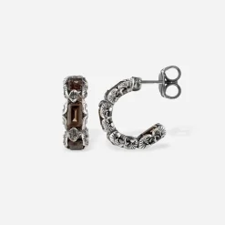 Maria e Luisa Jewels Orecchini Uomo | Orecchini A Cerchio<Orecchino Eternity a cerchio